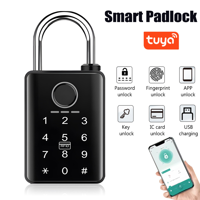 Smart Home Door Lock - Tuya inteligente fechadura da porta cadeado