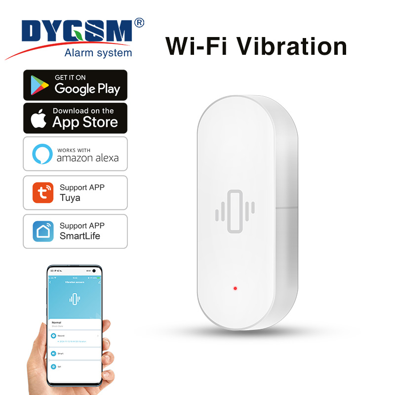 Smart Home Web - Sensor de Vibração WiFi Tuya, Detecção