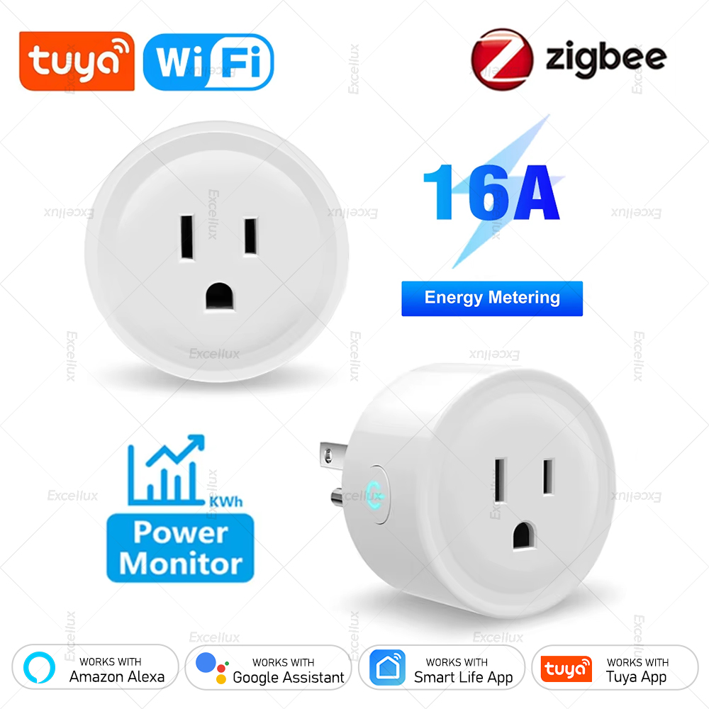 Wifi Smart Plug - Plugue Inteligente Tuya 16A Zigbee WiFi,