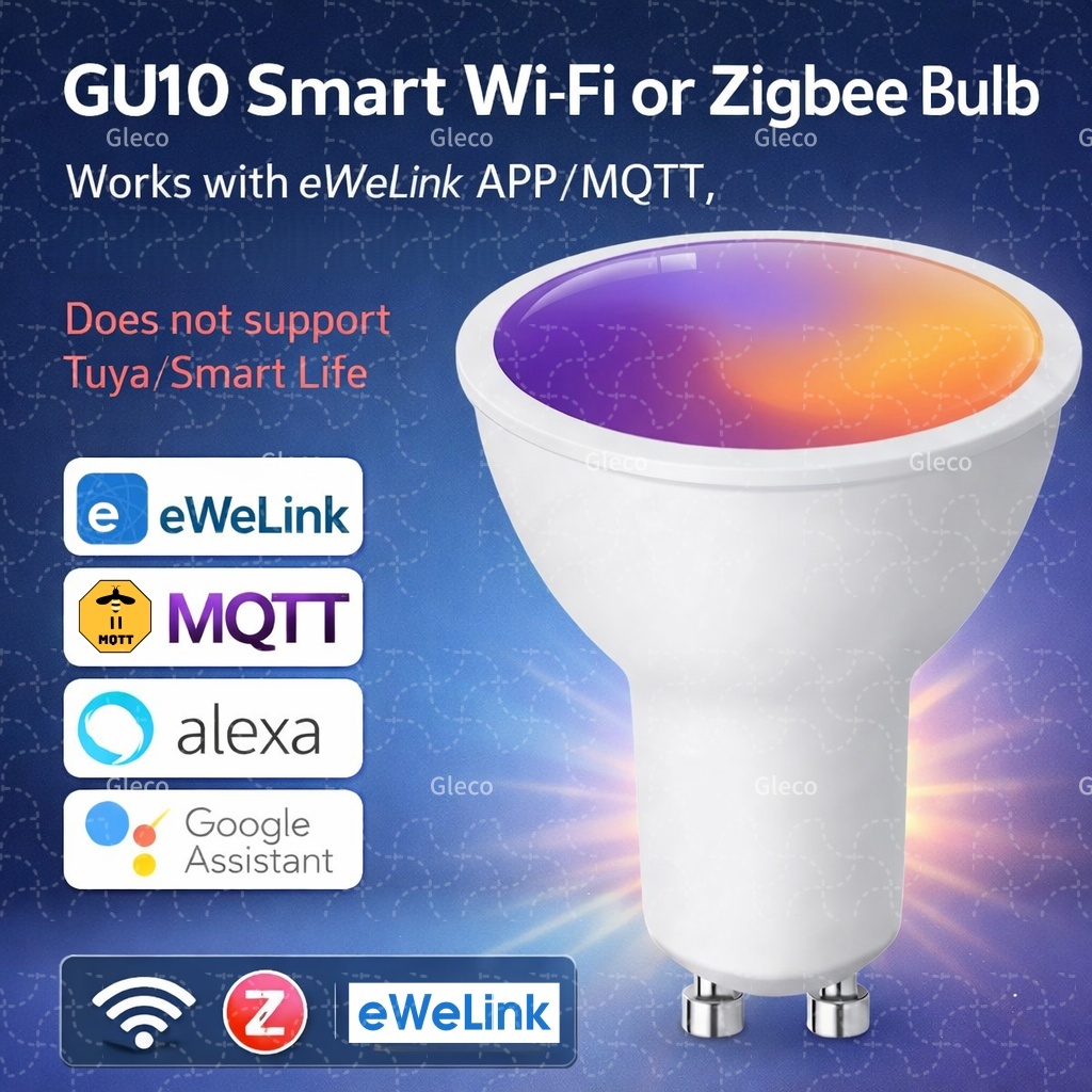 Smart Home Samsung - Lâmpadas LED Ewelink GU10 Zigbee, Lâmpada