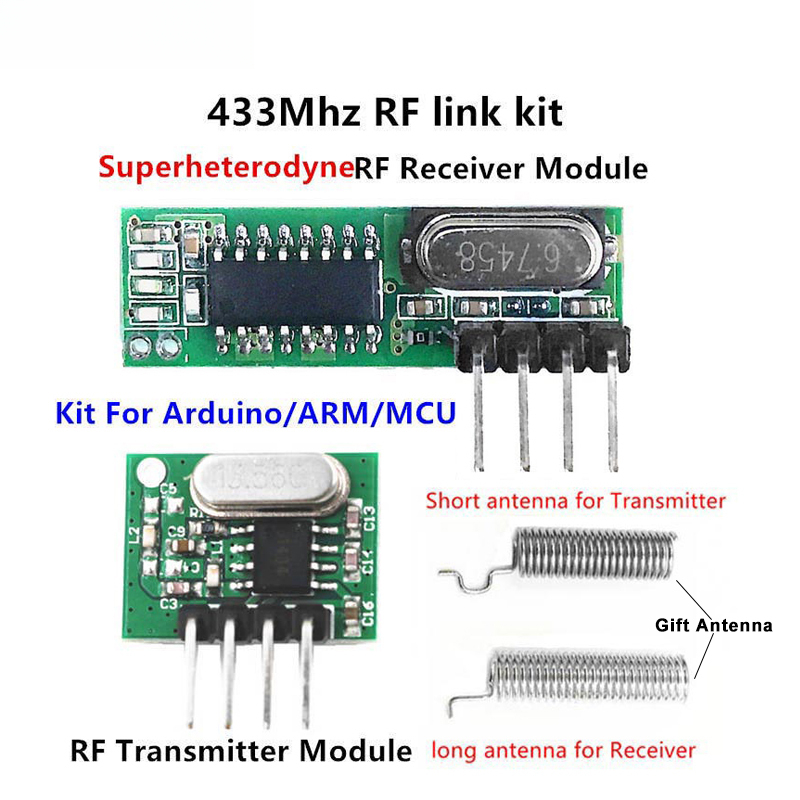 Smart Home Arduino Uno - Módulo Receptor e Transmissor RF Superheteródino