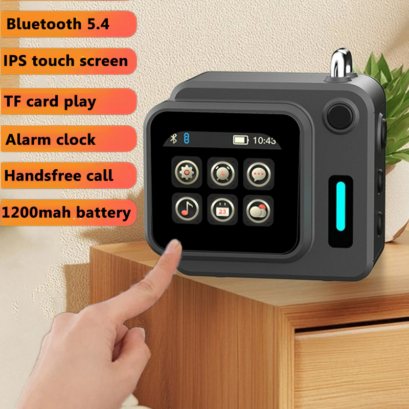 Smart Home Ynf - Mini bolso inteligente bluetooth alto-falante ips