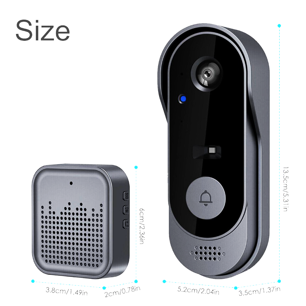 Wifi Doorbell Camera - Câmera de Porta com Visor Visual