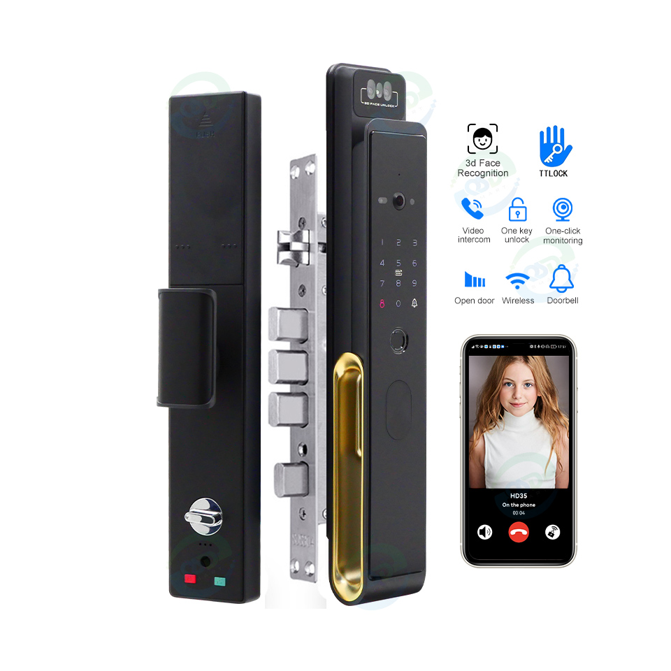 Wifi Doorbell Camera - Fechadura de porta facial com vídeo