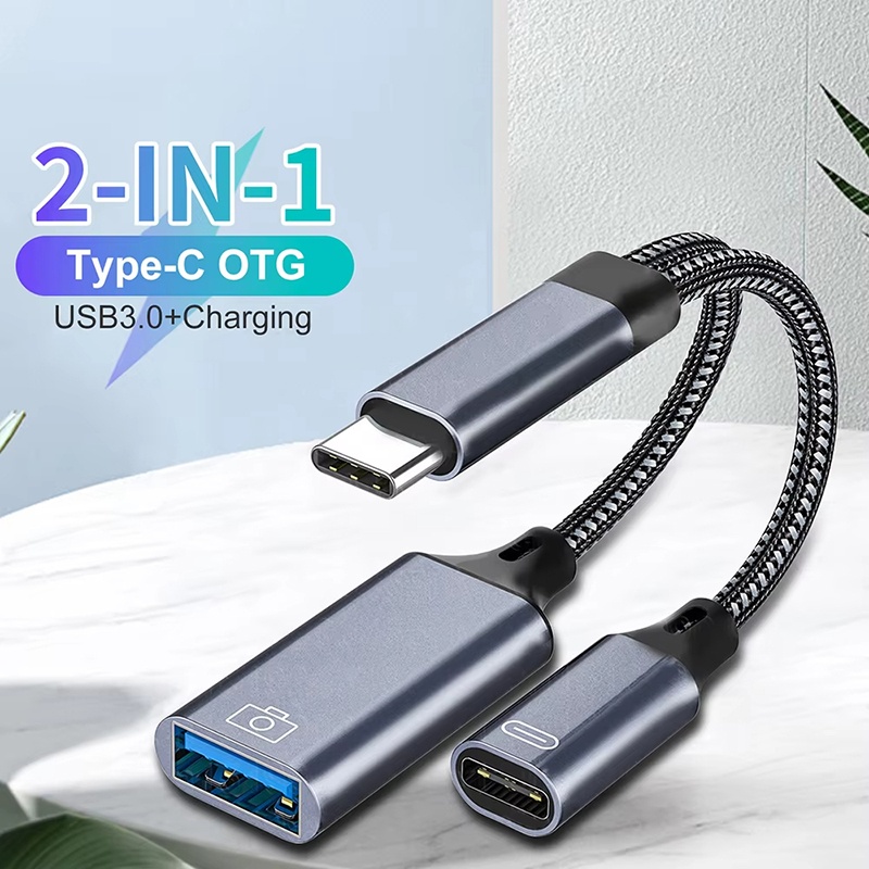 Smart Home Xiaomi - Cabo Adaptador OTG 2 em 1