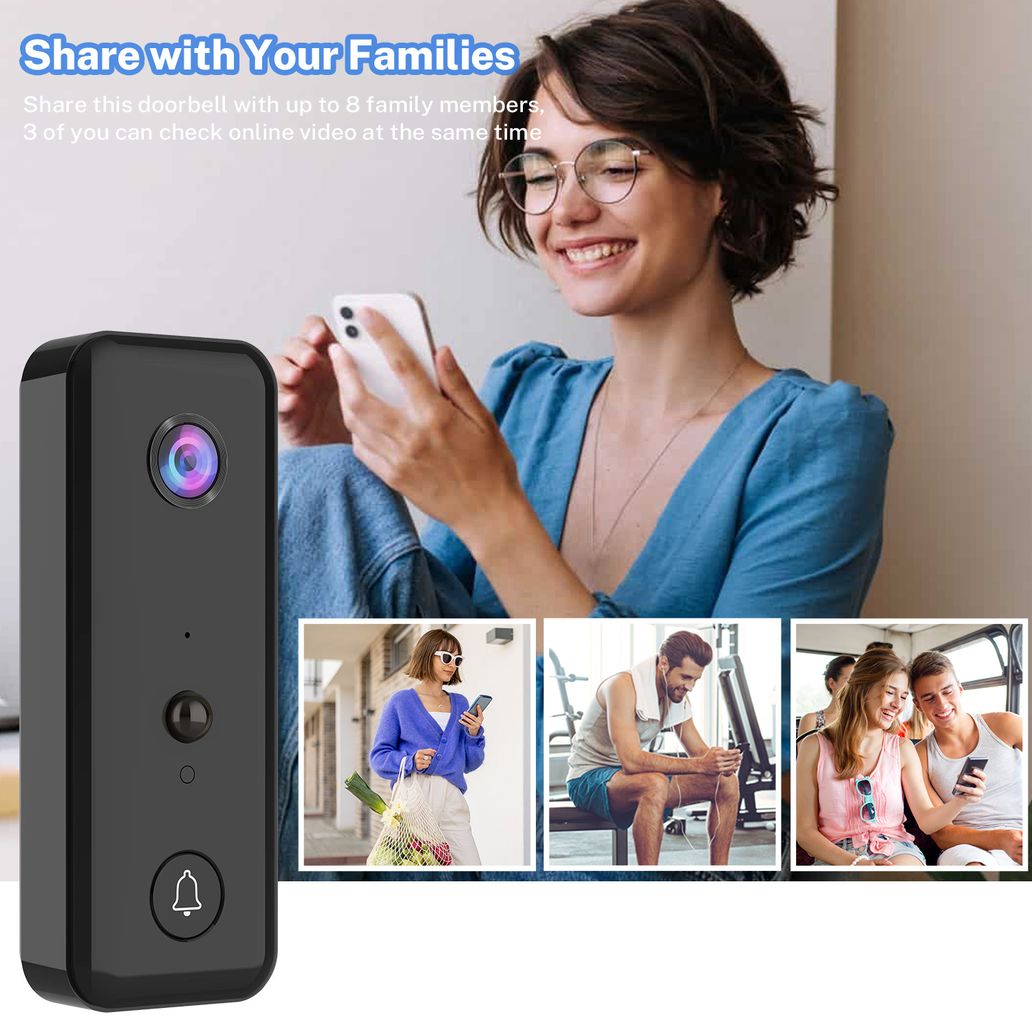 Sistema de Intercomunicação co - Wifi Doorbell Camera avaliação e preço
