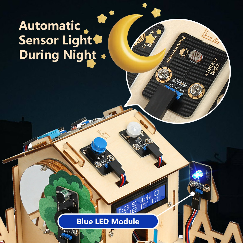 ACEBOTT Kit Inicial STEM/STEAM - Smart Home Arduino Uno avaliação e preço