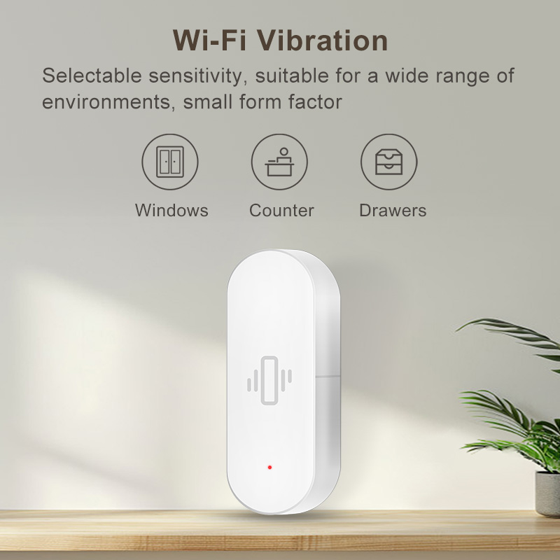 Sensor de Vibração WiFi Tuya,  - Smart Home Web avaliação e preço