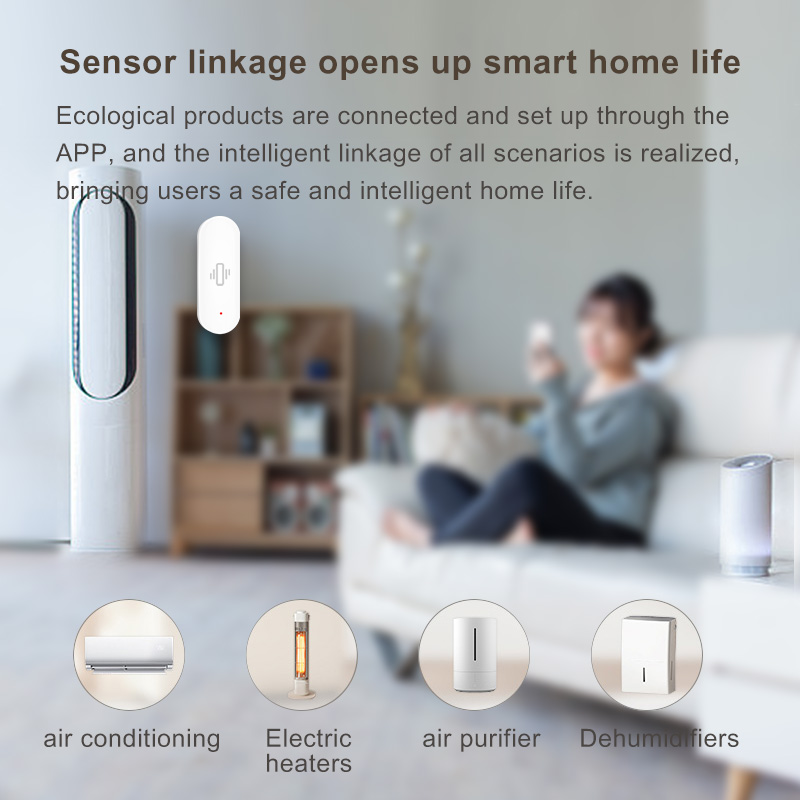 Sensor de Vibração WiFi Tuya,  - Smart Home Web avaliação e preço