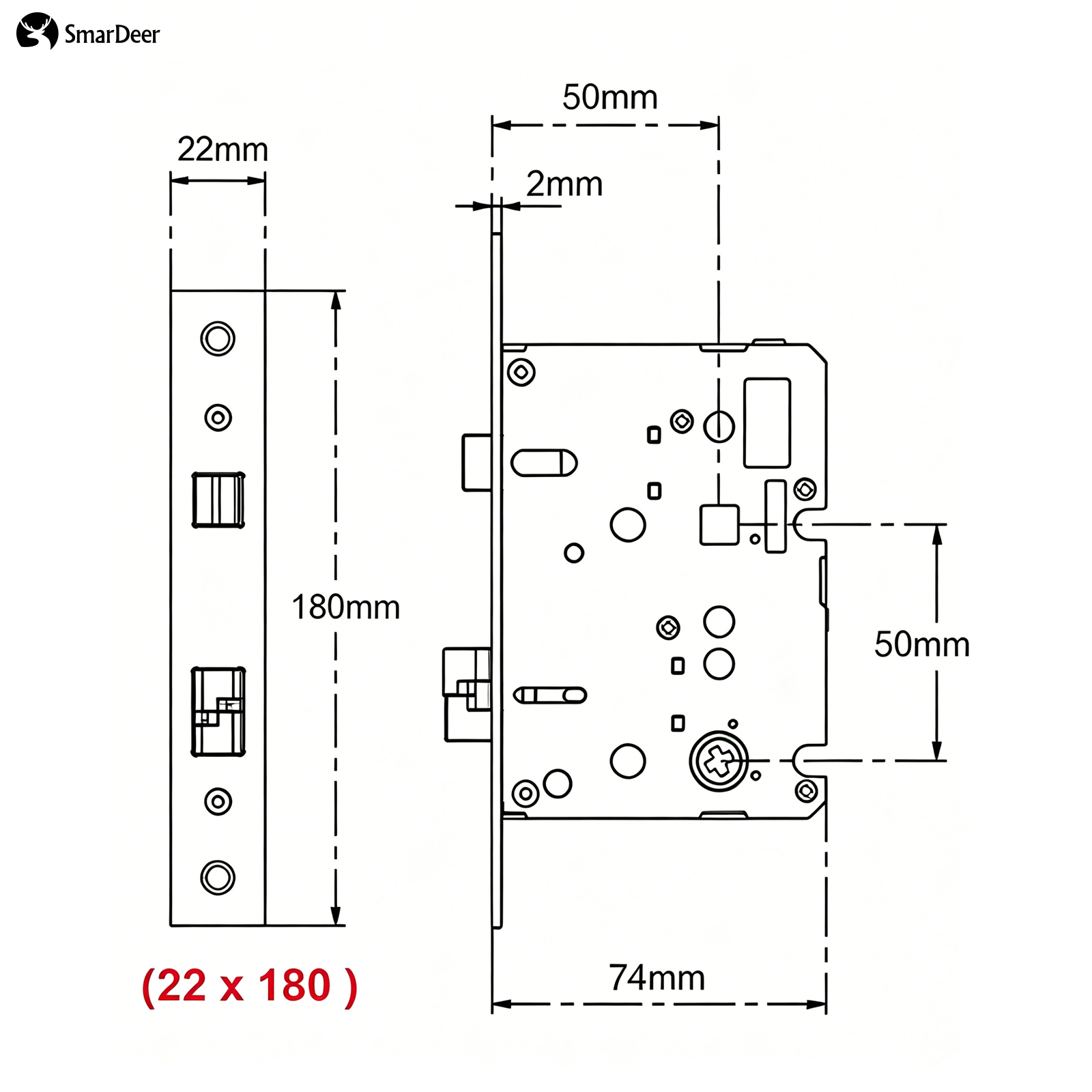Corpo de Fechadura Eletrônica  - Smart Home Door Lock avaliação e preço