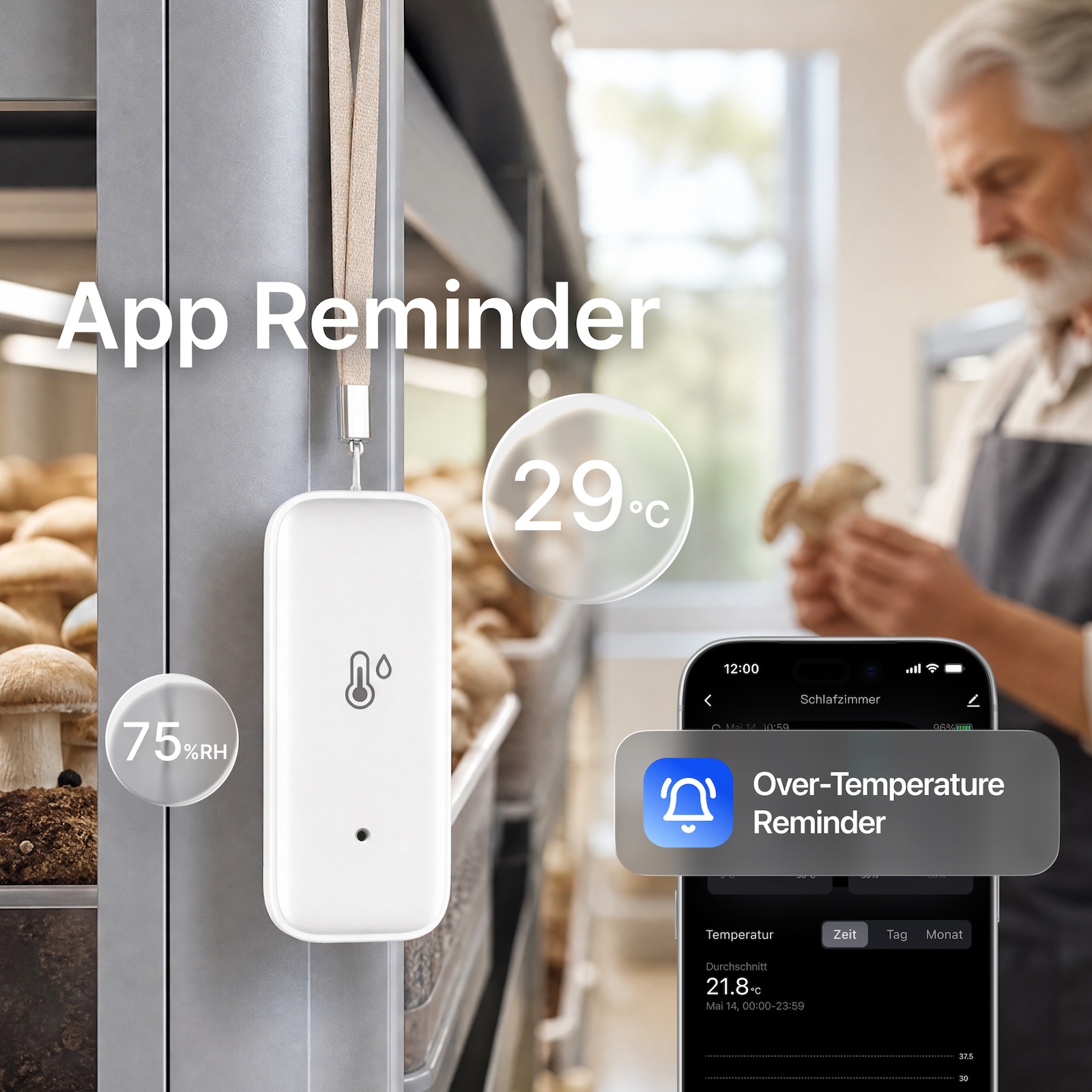 Sensor de Temperatura e Umidad - Smart Home Samsung avaliação e preço