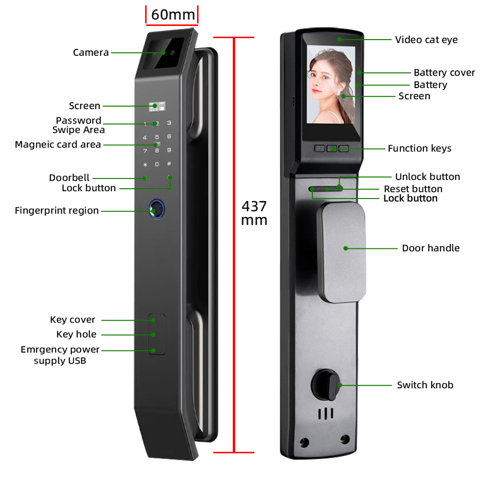 Raykube df14 tuya wifi 3d reco - Wifi Doorbell Camera avaliação e preço
