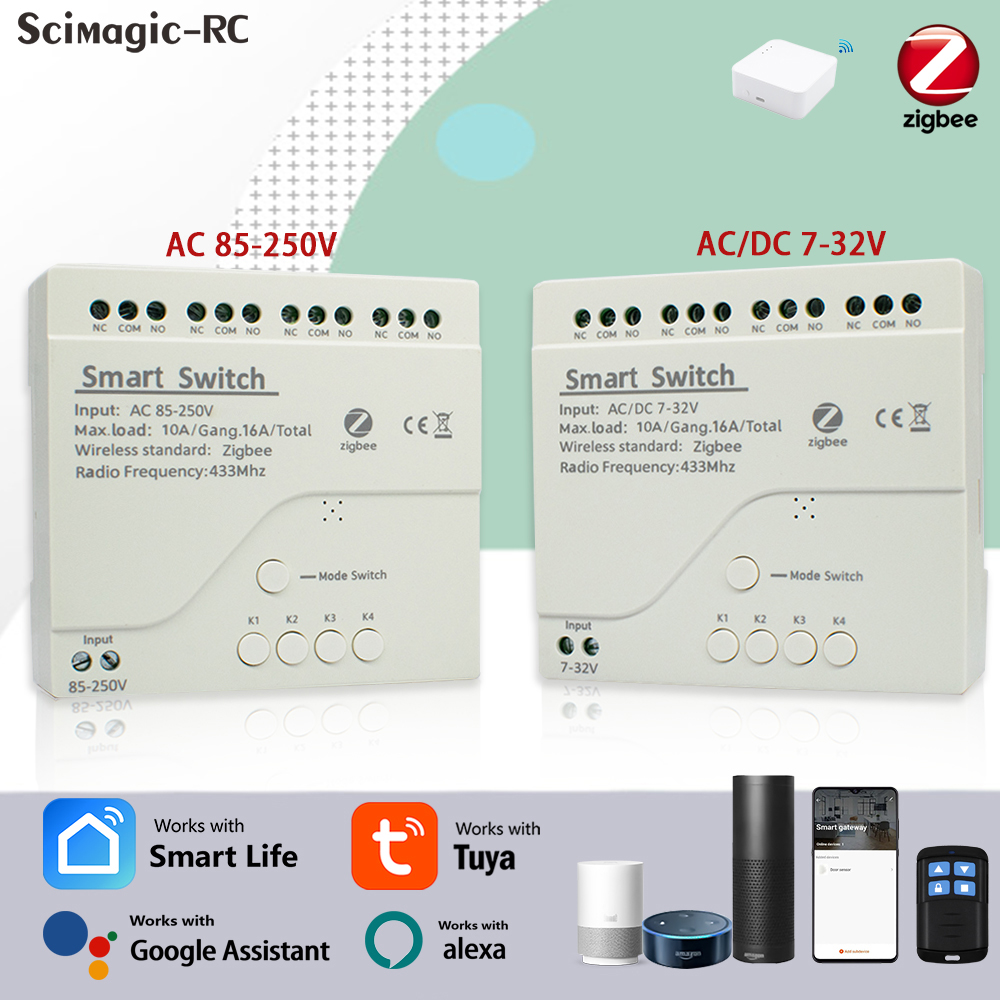 4ch zigbee tuya casa inteligen - Smart Light Switch avaliação e preço