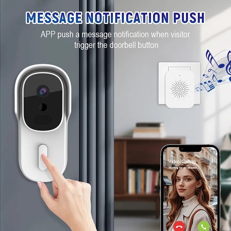 Intercomunicador de Vídeo e Áu - Wifi Doorbell Camera avaliação e preço