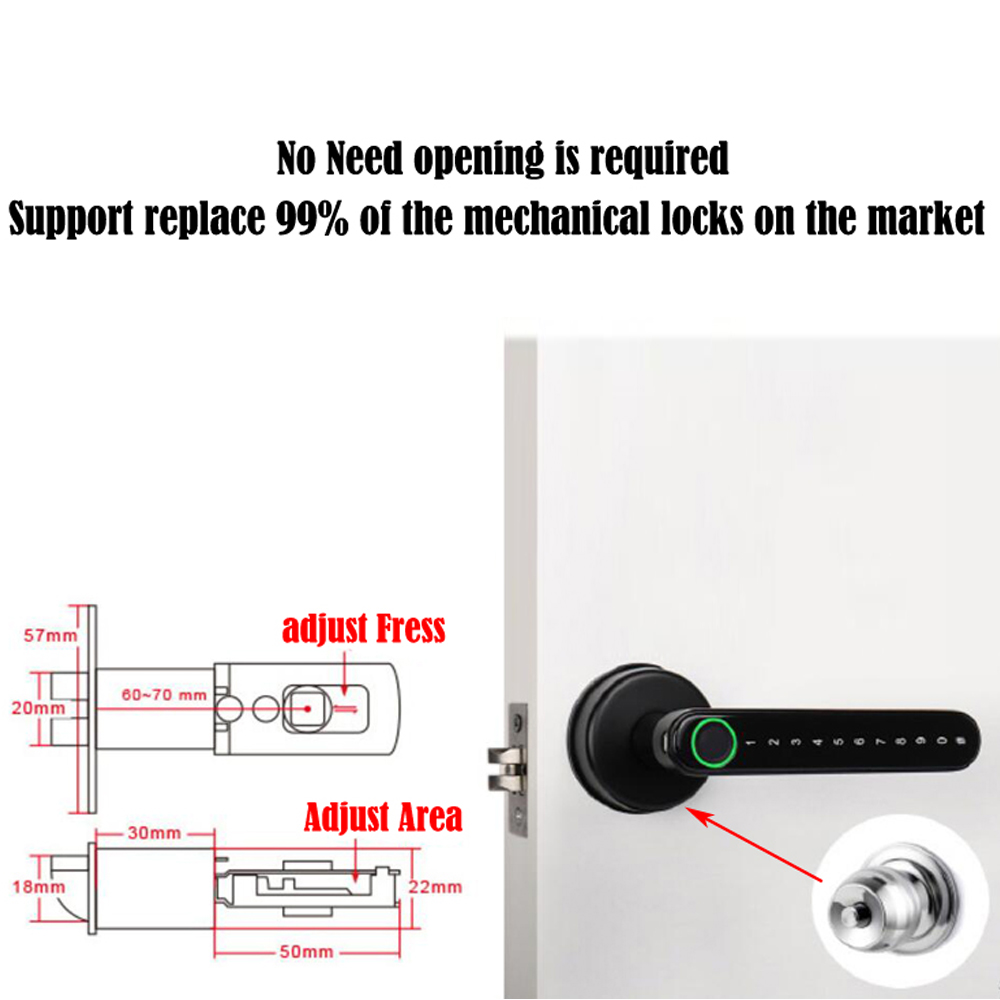 Ttlock inteligente bluetooth f - Smart Home Door Lock avaliação e preço