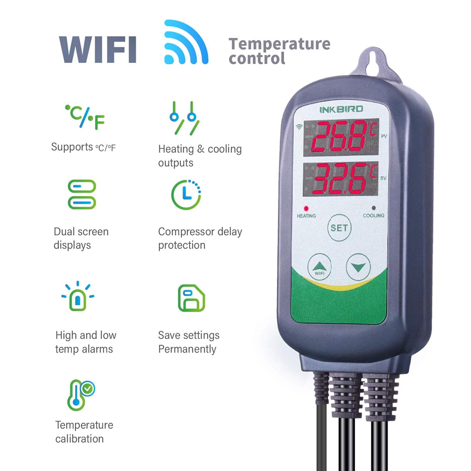 Inkbird ITC-308-WiFi controlad - Wifi Smart Plug avaliação e preço