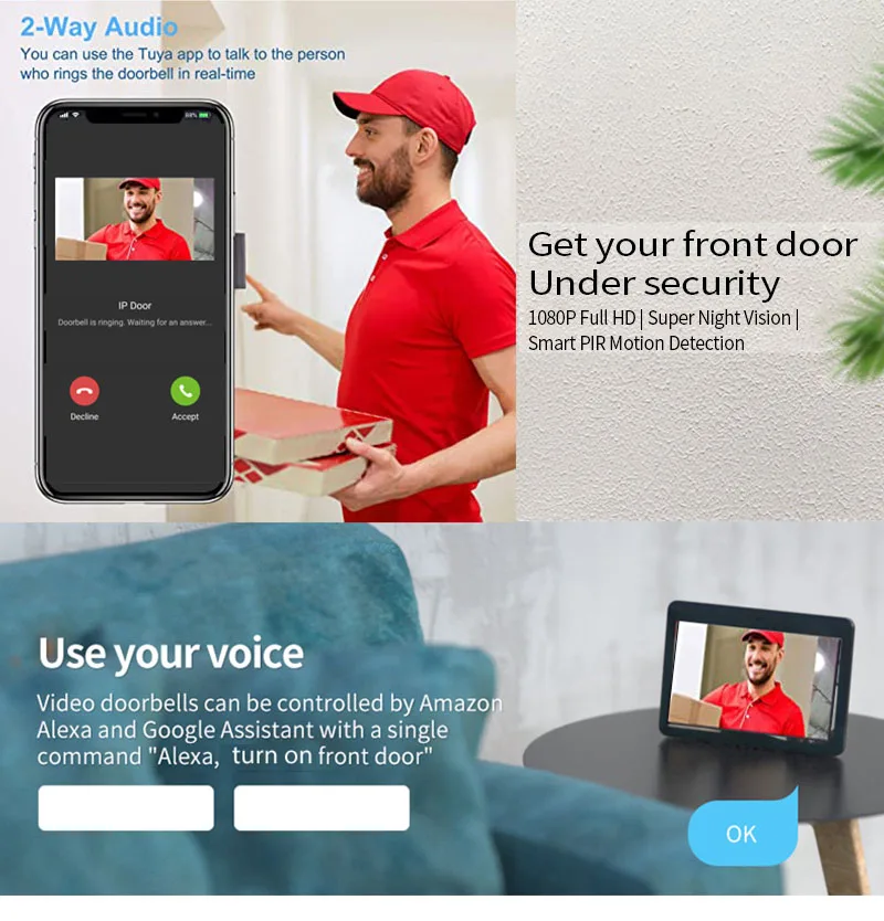 Interfone de Porta com Campain - Wifi Doorbell Camera avaliação e preço