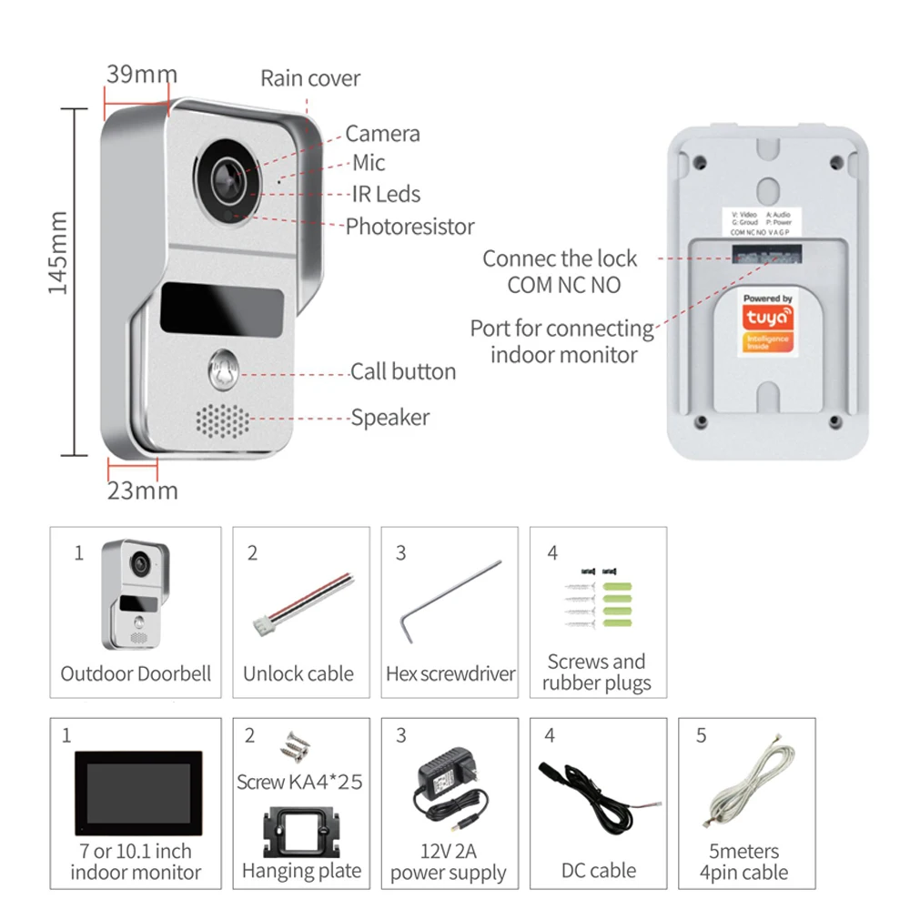 Interfone de Porta com Campain - Wifi Doorbell Camera avaliação e preço