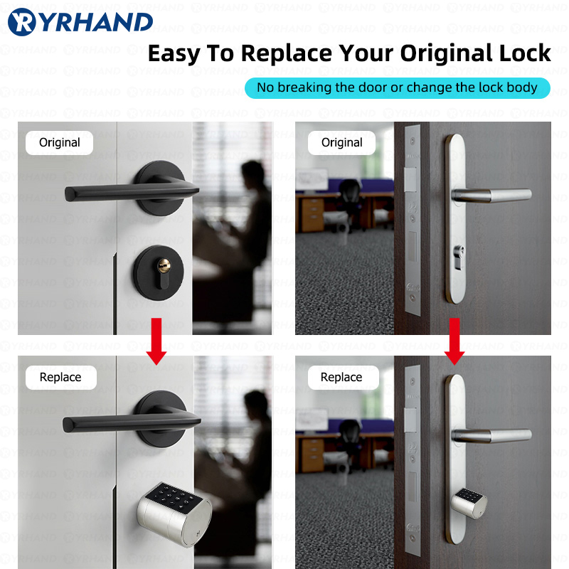 Fechadura de porta cilíndrica  - Smart Home Door Lock avaliação e preço